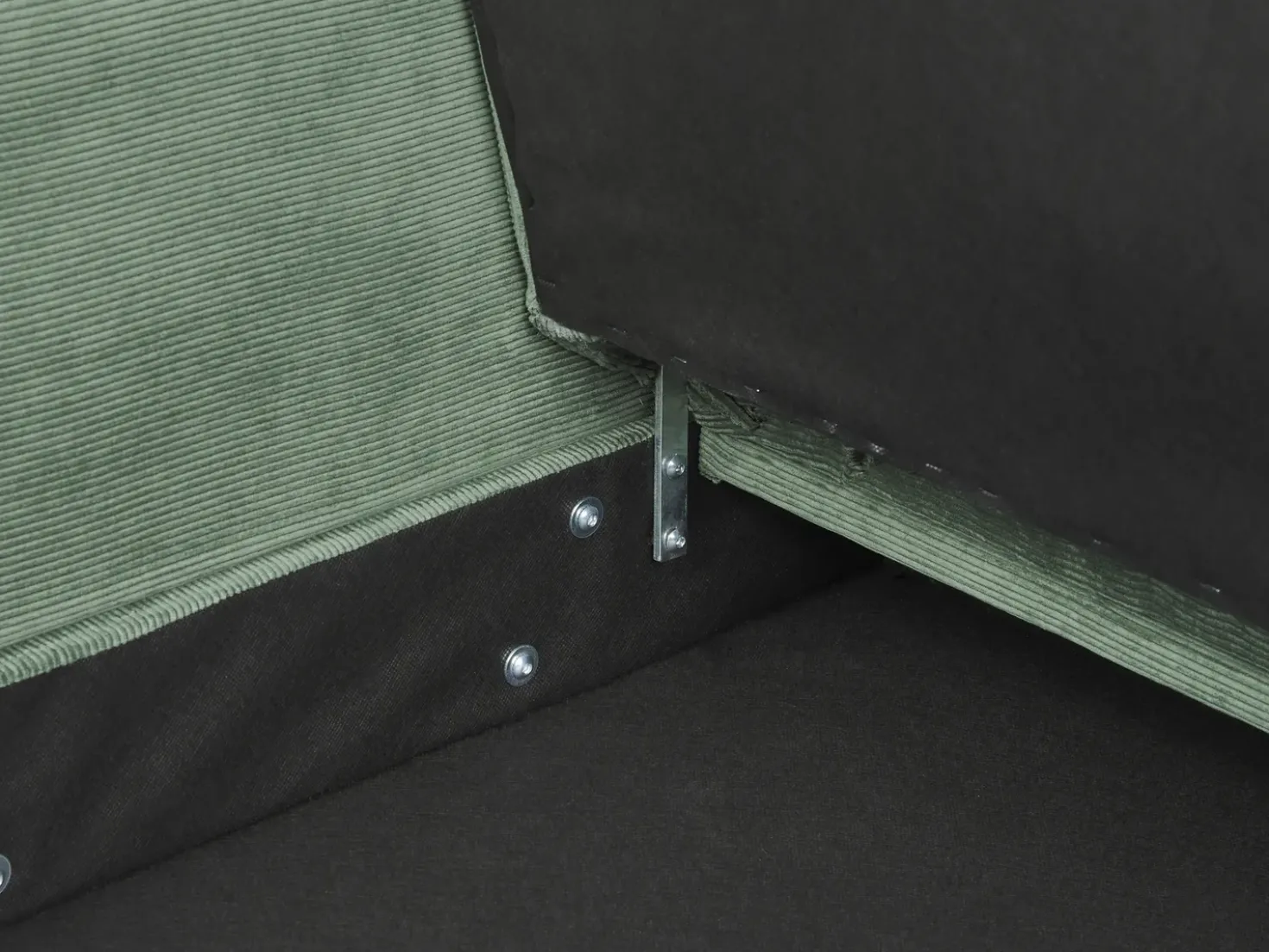 Divano letto 3 posti VEHKOO Tessuto Verde scuro