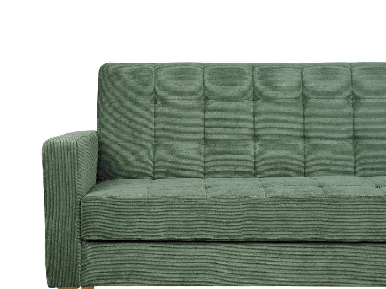 Divano letto 3 posti VEHKOO Tessuto Verde scuro