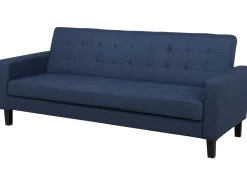 Divano letto 3 posti VEHKOO Tessuto Blu scuro