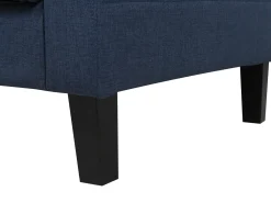 Divano letto 3 posti VEHKOO Tessuto Blu scuro
