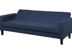 Divano letto 3 posti VEHKOO Tessuto Blu scuro