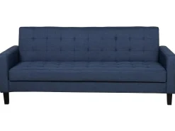 Divano letto 3 posti VEHKOO Tessuto Blu scuro