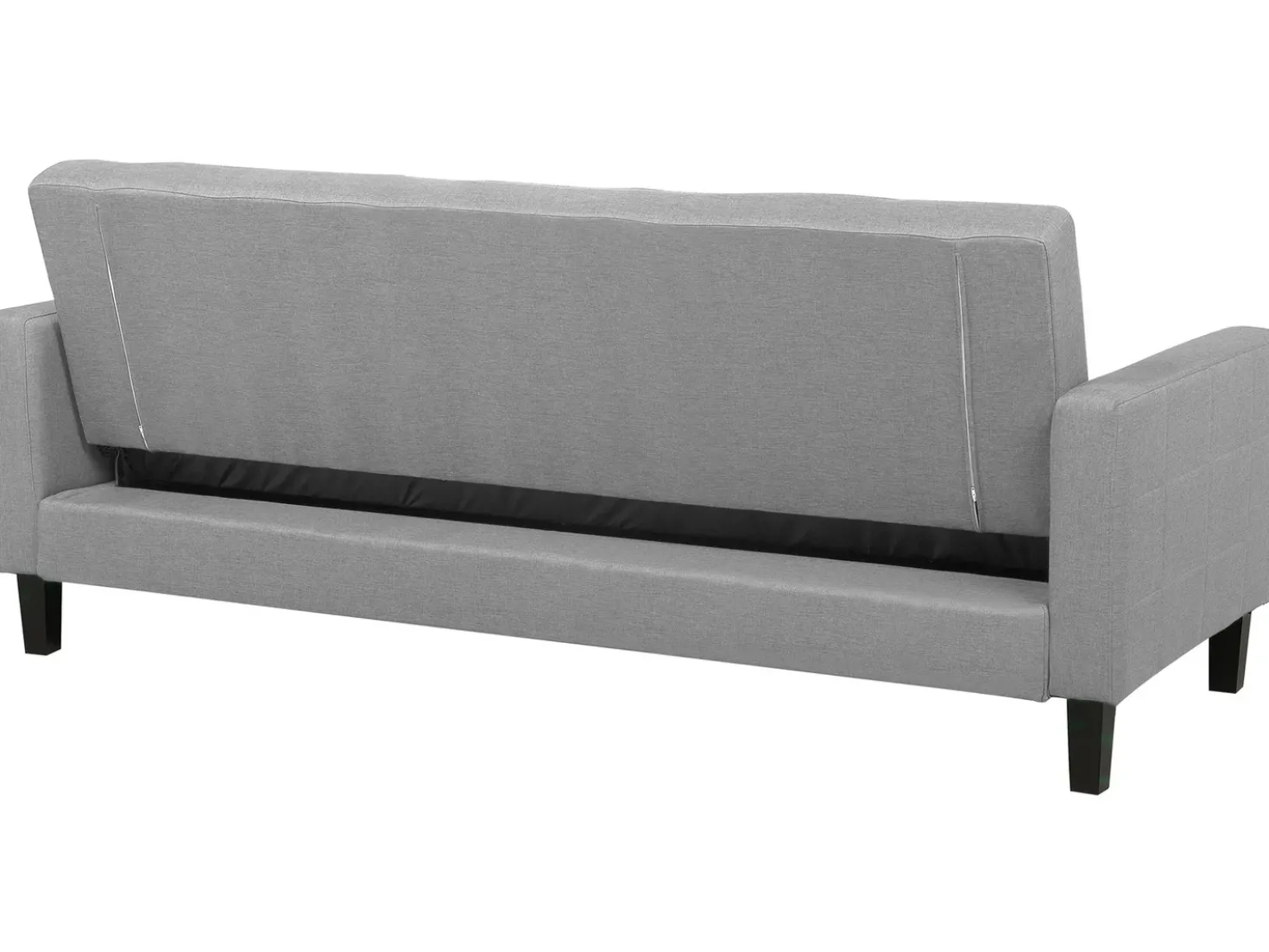 Divano letto 3 posti VEHKOO Tessuto Grigio chiaro