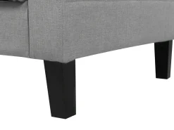 Divano letto 3 posti VEHKOO Tessuto Grigio chiaro