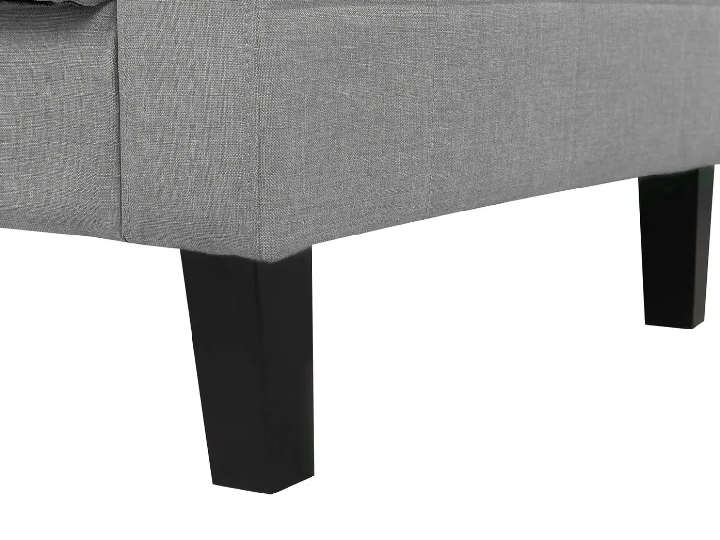 Divano letto 3 posti VEHKOO Tessuto Grigio chiaro