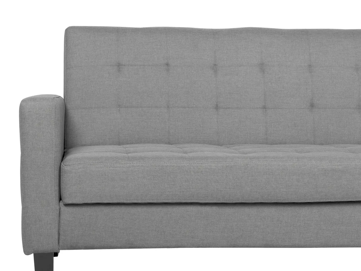 Divano letto 3 posti VEHKOO Tessuto Grigio chiaro