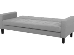 Divano letto 3 posti VEHKOO Tessuto Grigio chiaro