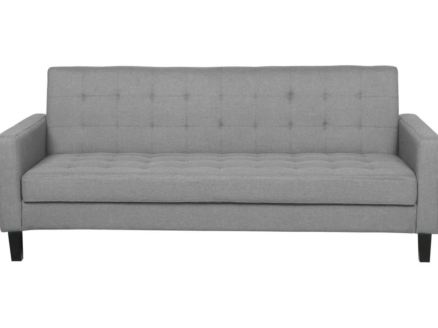 Divano letto 3 posti VEHKOO Tessuto Grigio chiaro