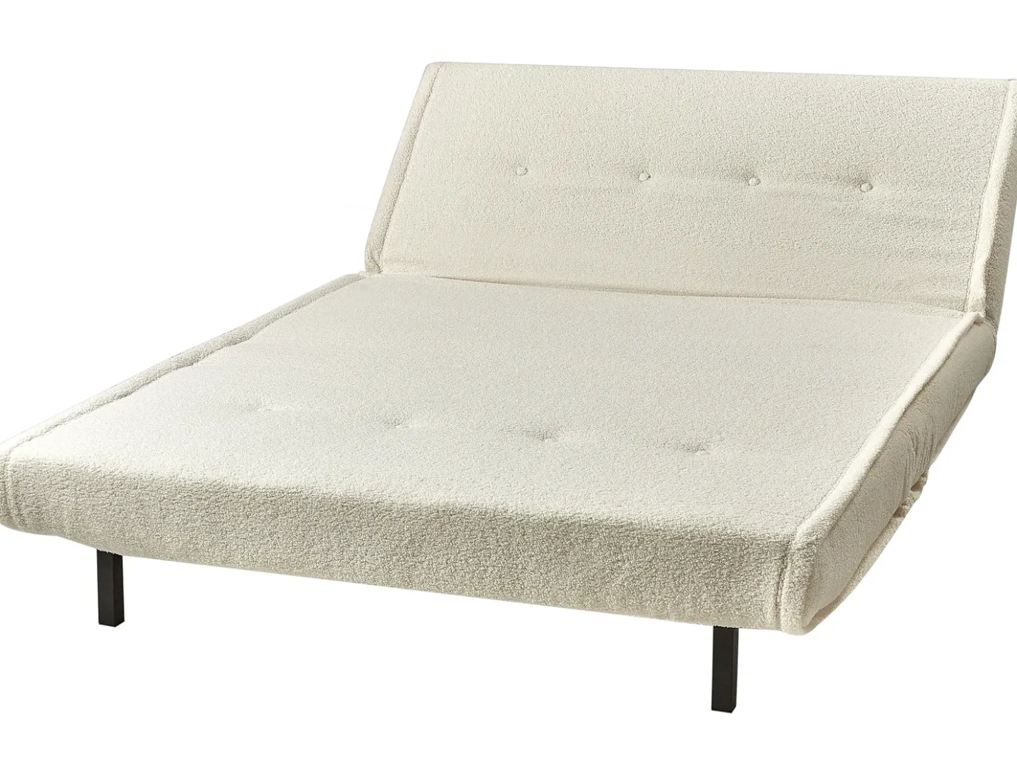 Divano letto 2 posti VESTFOLD Bouclé Bianco sporco