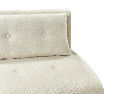 Divano letto 2 posti VESTFOLD Bouclé Bianco sporco