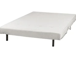Divano letto 2 posti VESTFOLD Tessuto Grigio chiaro