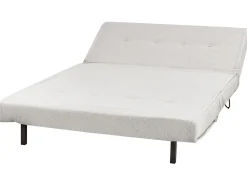 Divano letto 2 posti VESTFOLD Tessuto Grigio chiaro
