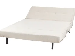 Divano letto 2 posti VESTFOLD Tessuto Beige chiaro
