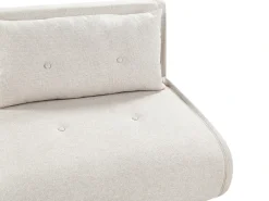 Divano letto 2 posti VESTFOLD Tessuto Beige chiaro