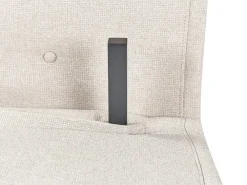 Divano letto 2 posti VESTFOLD Tessuto Beige chiaro