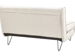 Divano letto 2 posti VESTFOLD Tessuto Beige chiaro