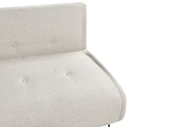 Divano letto 2 posti VESTFOLD Tessuto Beige chiaro
