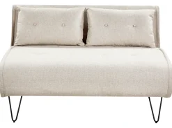 Divano letto 2 posti VESTFOLD Tessuto Beige chiaro