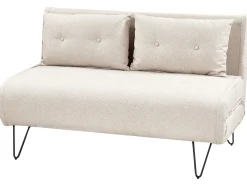 Divano letto 2 posti VESTFOLD Tessuto Beige chiaro