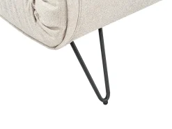 Divano letto 2 posti VESTFOLD Tessuto Beige chiaro