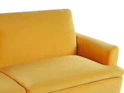 Divano letto 3 posti VETTRE Velluto Giallo