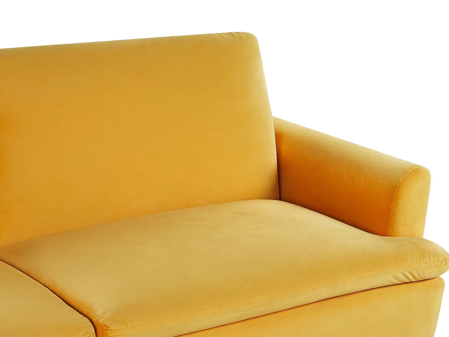 Divano letto 3 posti VETTRE Velluto Giallo