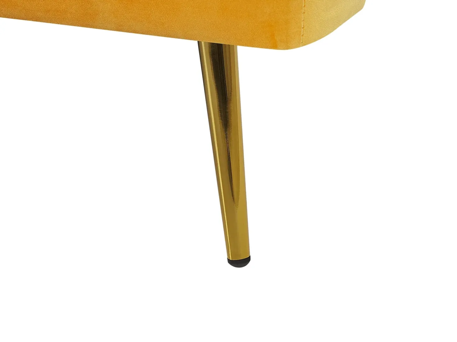 Divano letto 3 posti VETTRE Velluto Giallo