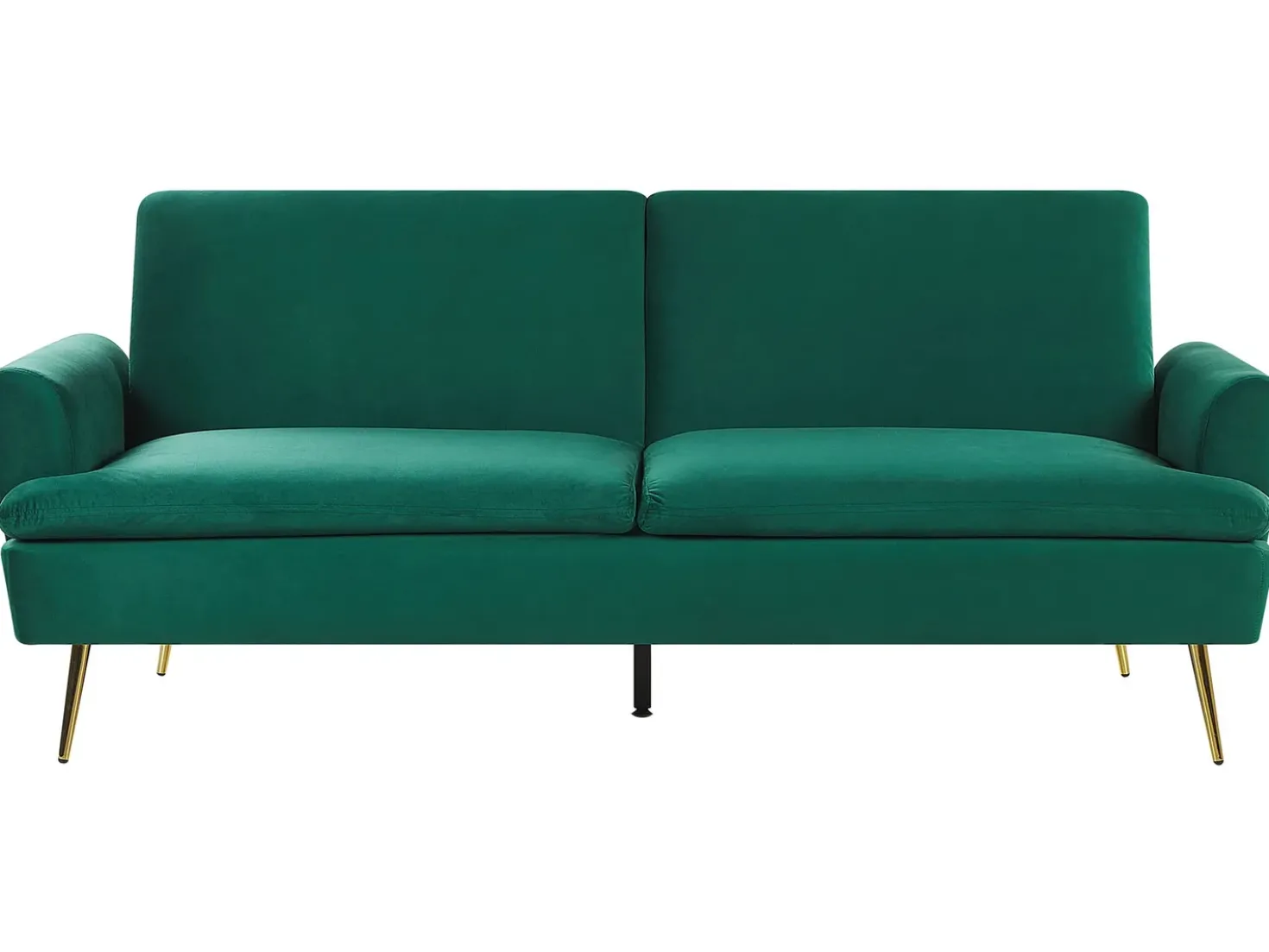 Divano letto 3 posti VETTRE Velluto Verde scuro