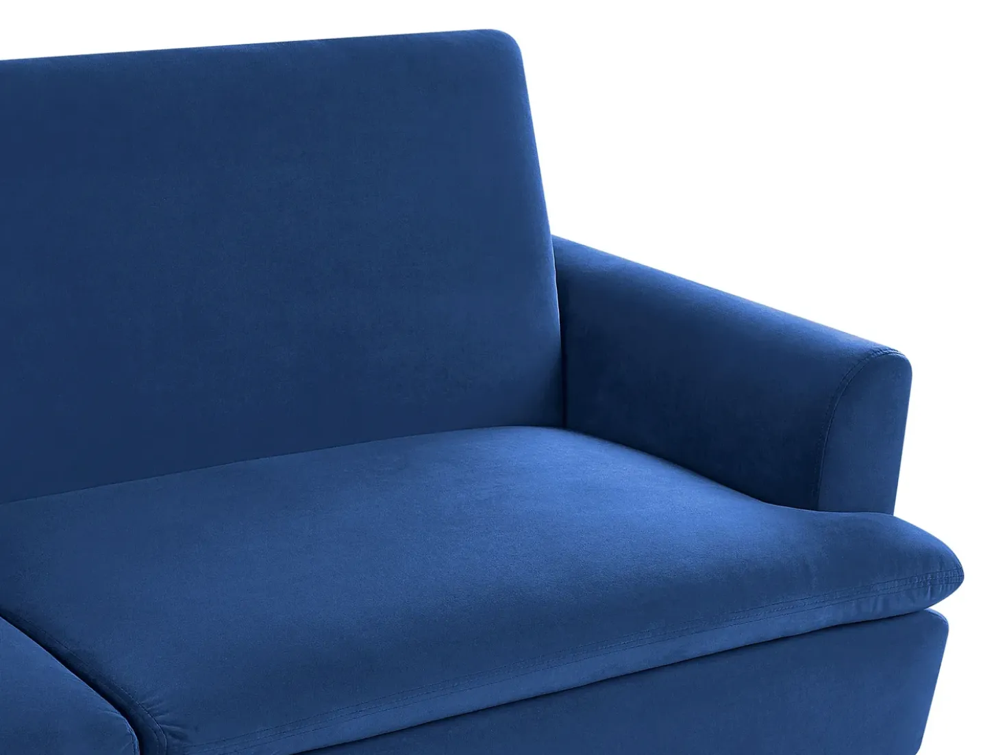 Divano letto 3 posti VETTRE Velluto Blu marino