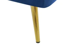 Divano letto 3 posti VETTRE Velluto Blu marino