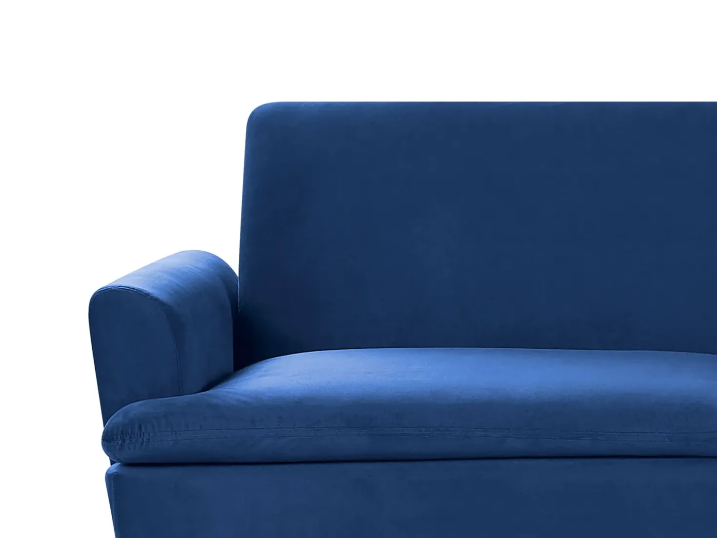 Divano letto 3 posti VETTRE Velluto Blu marino