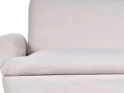 Divano letto 3 posti VETTRE Velluto Beige chiaro