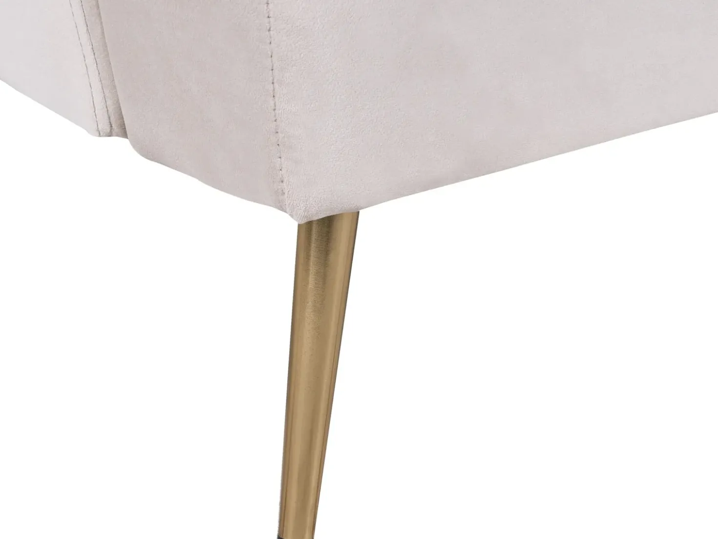 Divano letto 3 posti VETTRE Velluto Beige chiaro