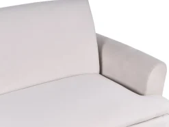 Divano letto 3 posti VETTRE Velluto Beige chiaro
