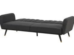 Divano letto 3 posti VIMMERBY Tessuto Nero