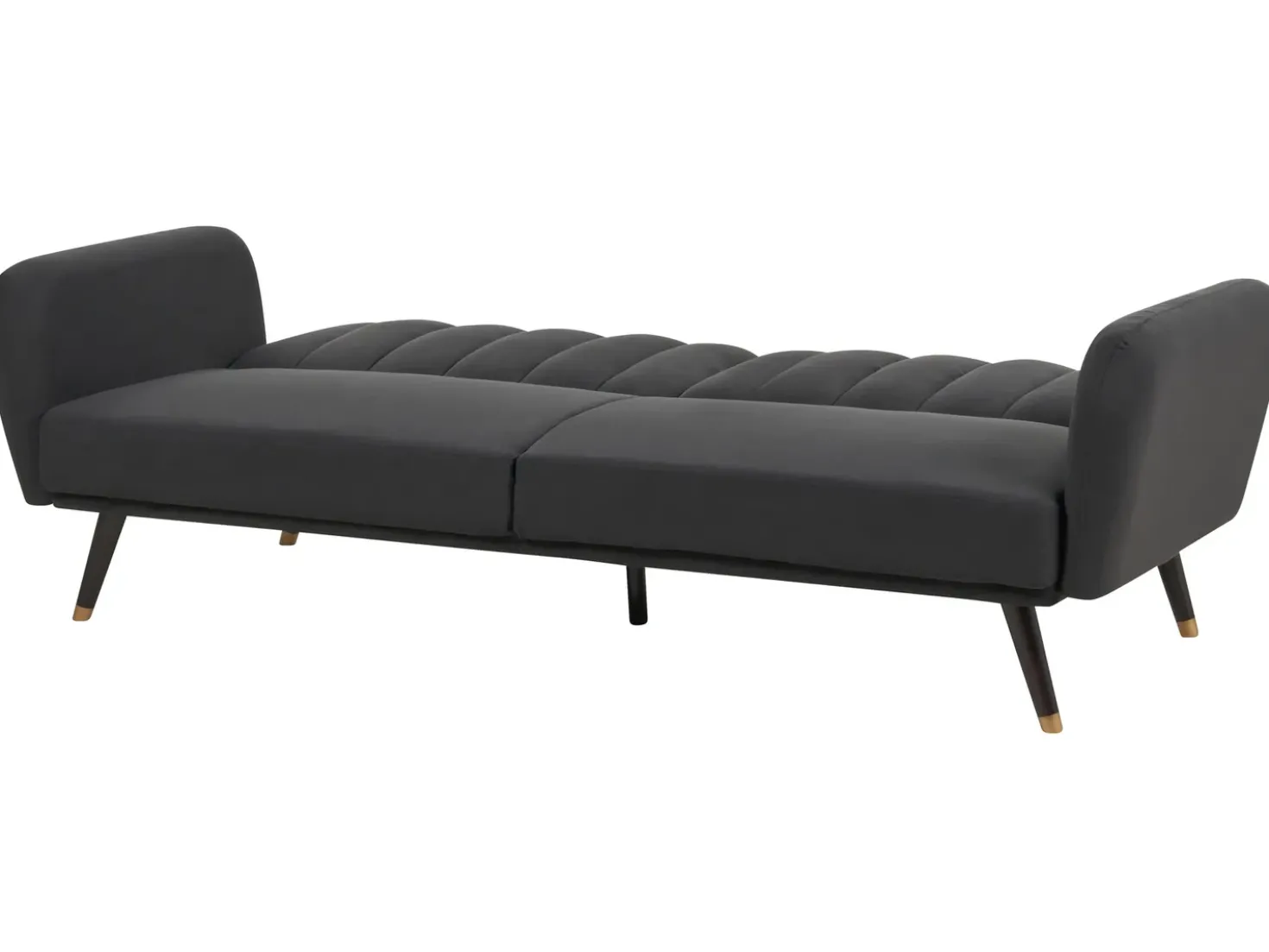 Divano letto 3 posti VIMMERBY Tessuto Nero