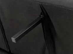 Divano letto 3 posti VIMMERBY Tessuto Nero