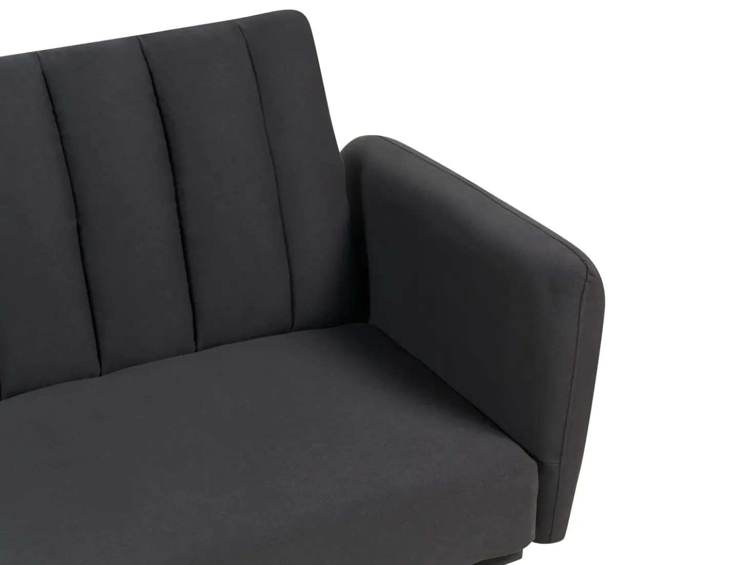 Divano letto 3 posti VIMMERBY Tessuto Nero