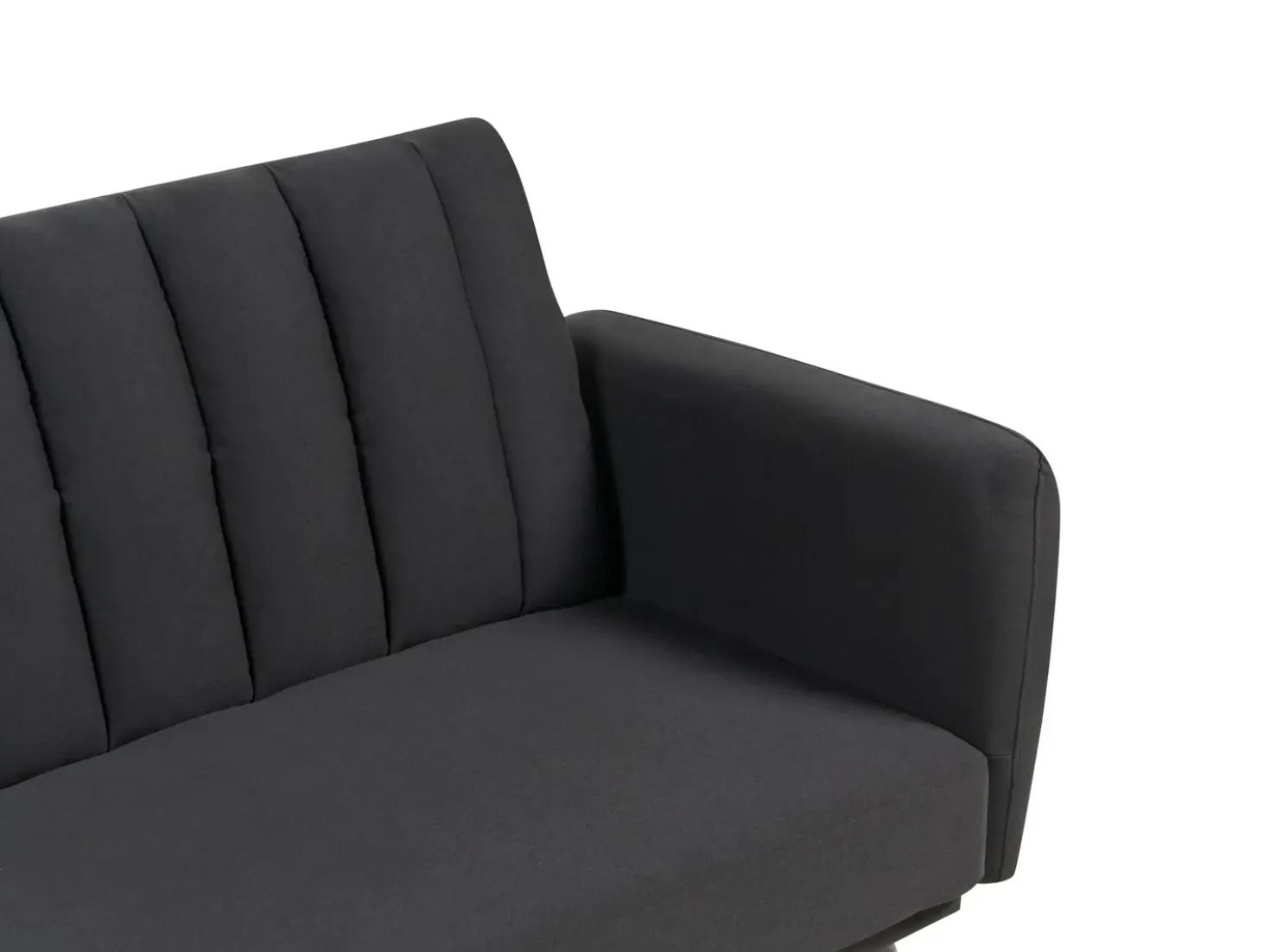 Divano letto 3 posti VIMMERBY Tessuto Nero
