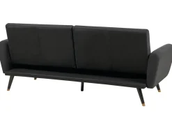 Divano letto 3 posti VIMMERBY Tessuto Nero