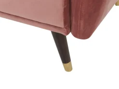 Divano letto 3 posti VIMMERBY Velluto Rosa