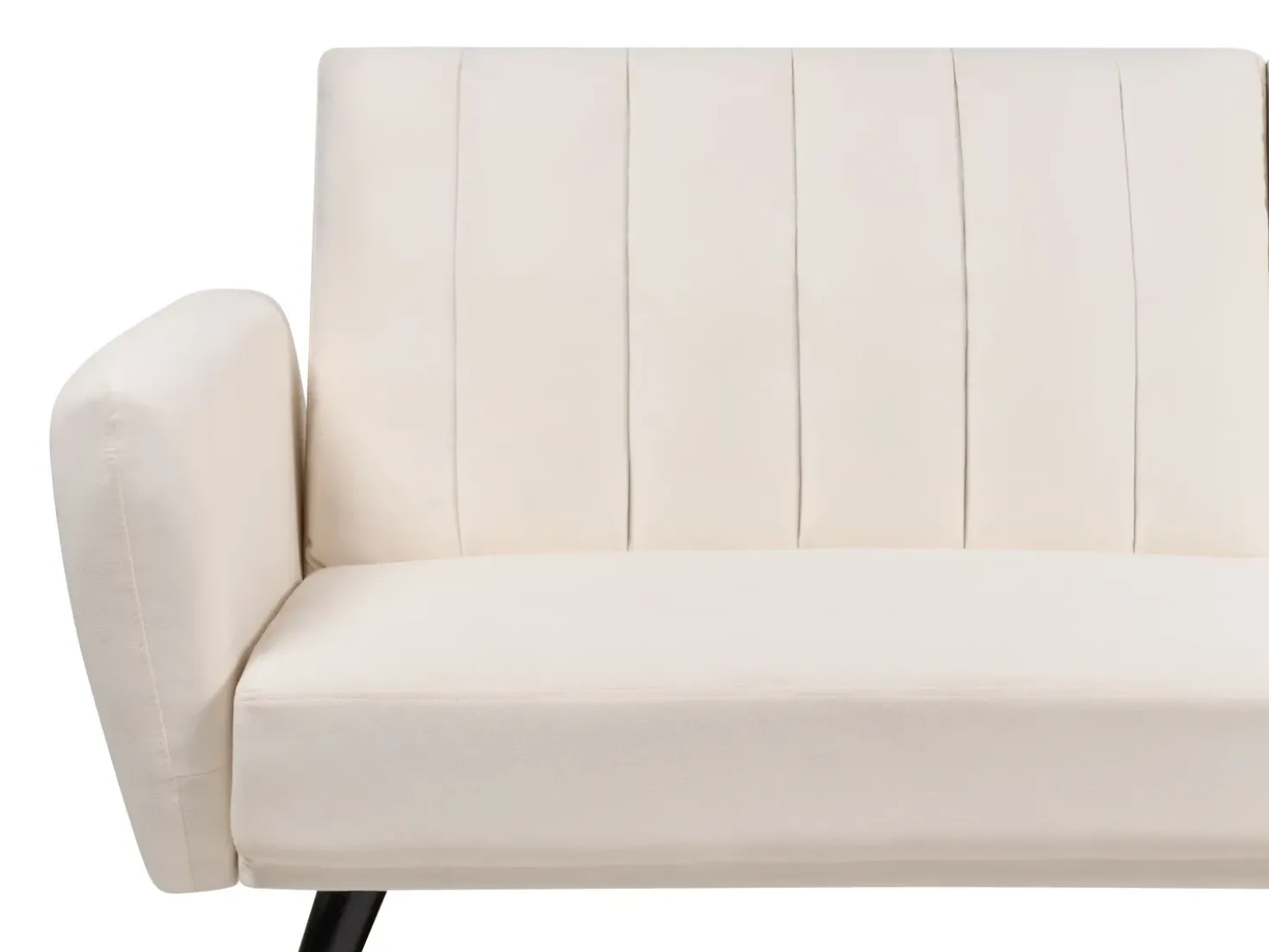 Divano letto 3 posti VIMMERBY Tessuto Beige chiaro