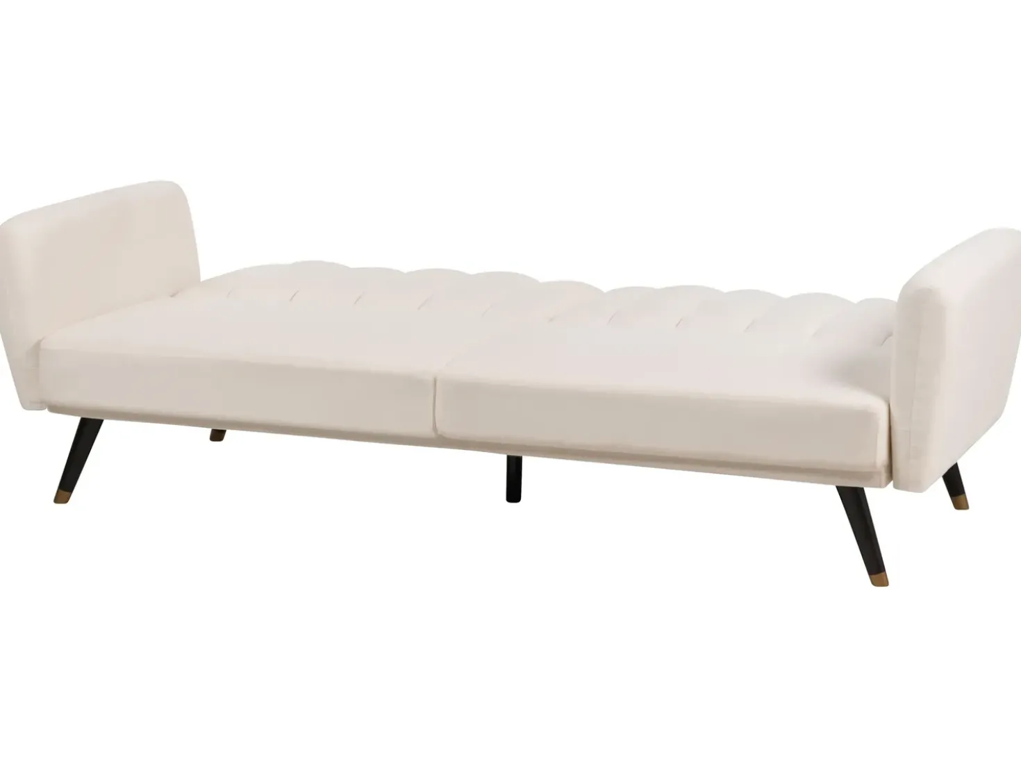 Divano letto 3 posti VIMMERBY Tessuto Beige chiaro