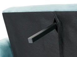 Divano letto 3 posti VIMMERBY Velluto Azzurro