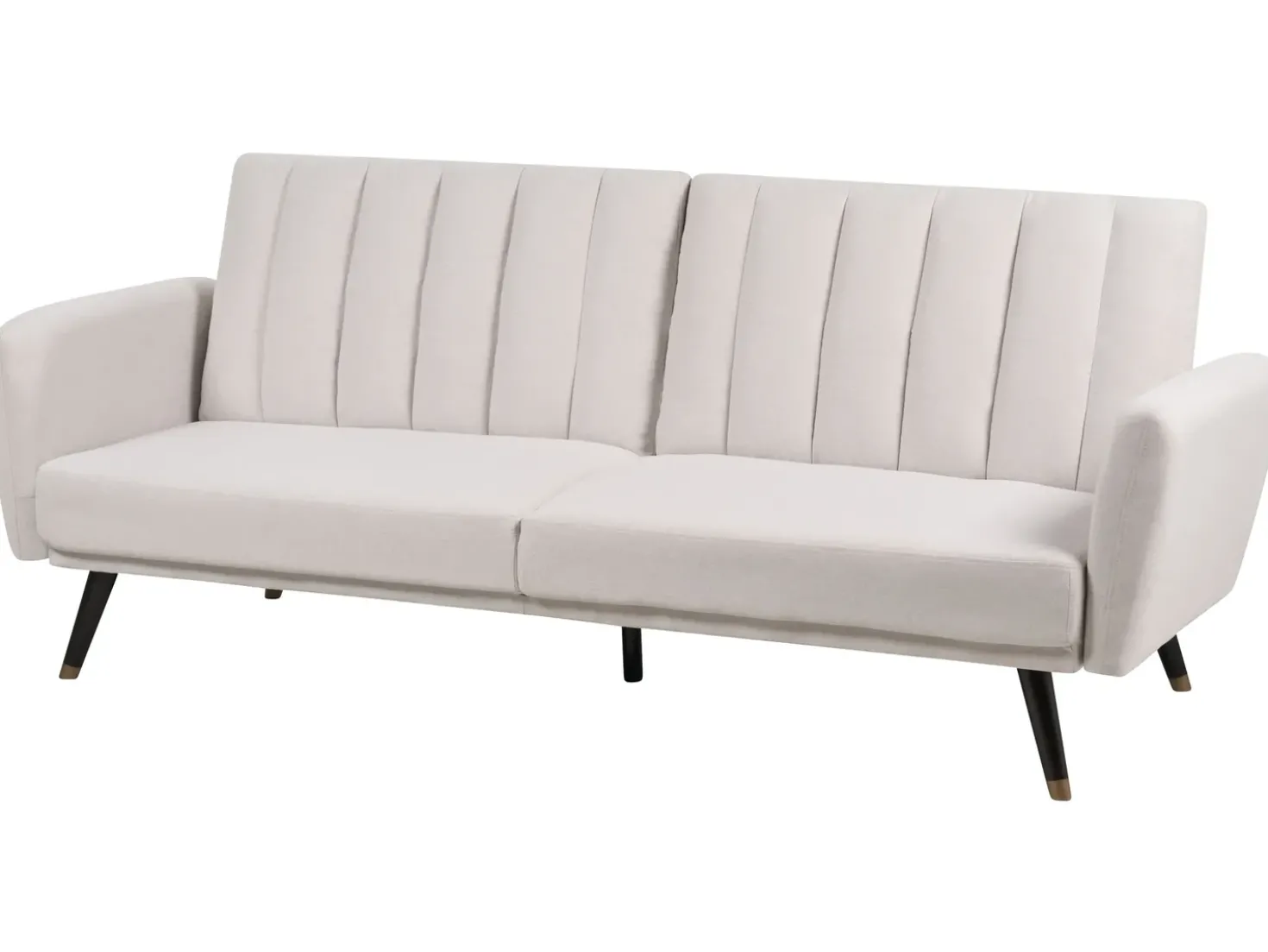 Divano letto 3 posti VIMMERBY Tessuto Beige