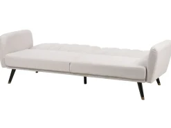 Divano letto 3 posti VIMMERBY Tessuto Beige