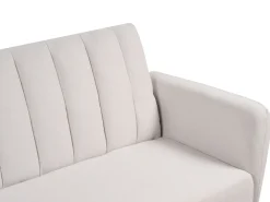 Divano letto 3 posti VIMMERBY Tessuto Beige