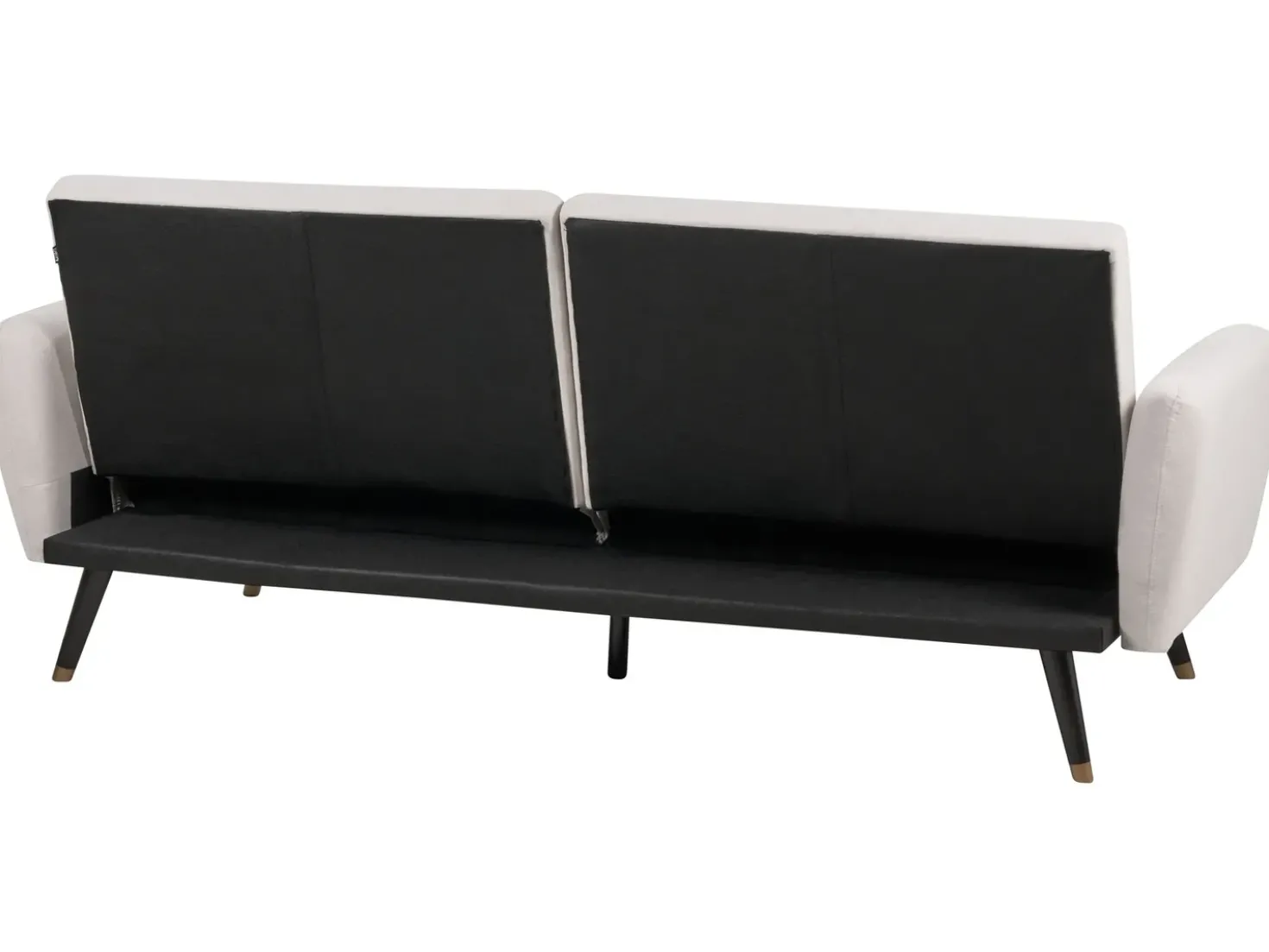 Divano letto 3 posti VIMMERBY Tessuto Beige