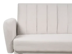 Divano letto 3 posti VIMMERBY Tessuto Beige