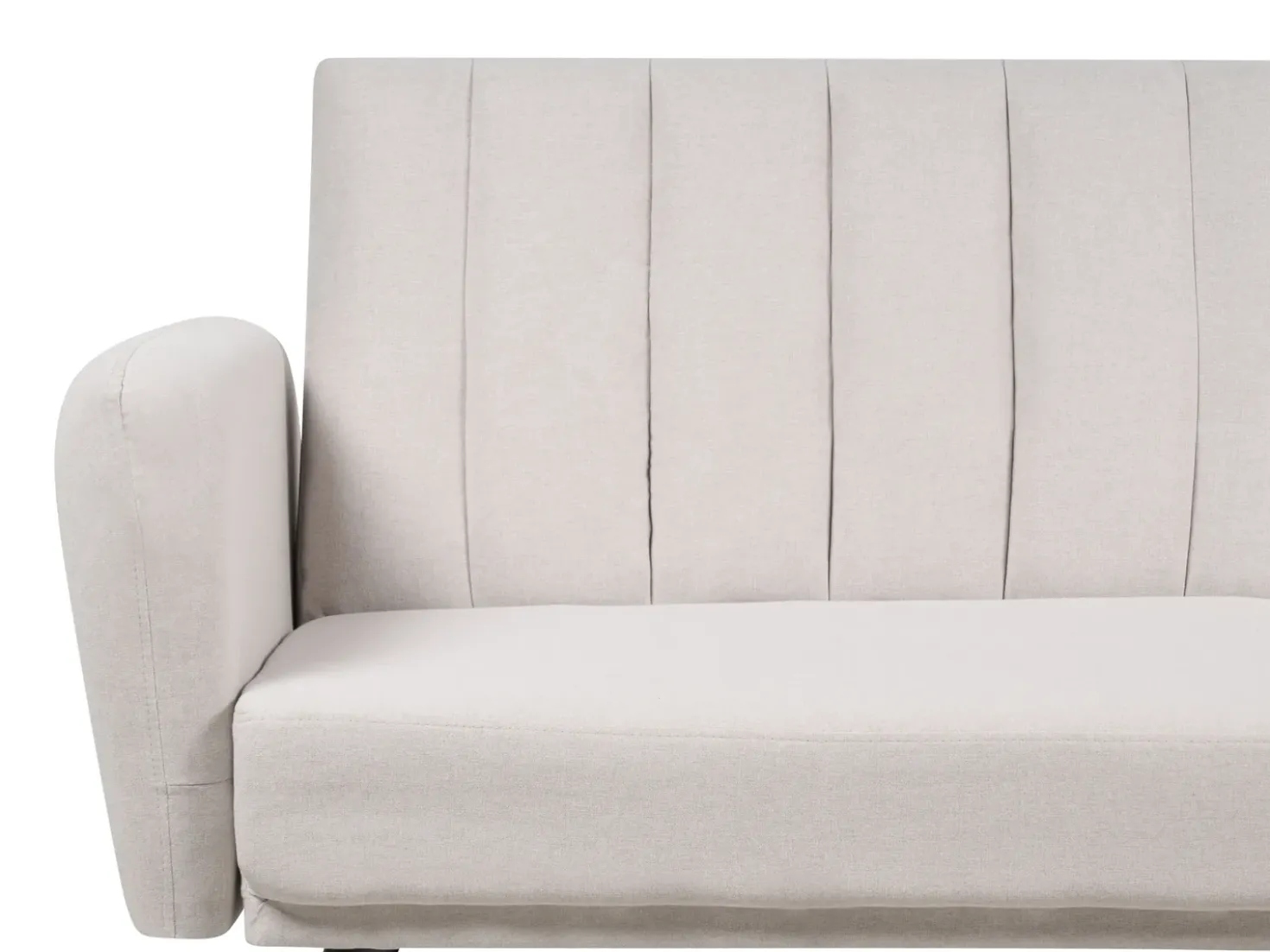 Divano letto 3 posti VIMMERBY Tessuto Beige